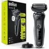 Barbeadores elétricos Série 5 5020 Navalha elétrica para homens Barbeador de folha com aparador de barba recarregável úmido e seco com EasyClean preto conjunto de 5 peças Q240119