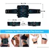 Portable Slim Equipment Abs Trainer Muscle Stimator Fitness Abdominal Masr Instrument Electric Toning Belt Usb Recharge Home Gym Equ Dhhlz