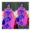 Etniska kläder MD Plus Size African Lace Dresses Elegant Women Traditionell Dashiki Boubou Wedding Party Hippie klänning Turkiet bär för DHI71