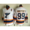 Anpassade män kvinnor ungdomar barn St. '' blues''18 Tony Twist Jersey 16 Brett Hull 9 Doug Gilmour 99 Wayne Gretzky Vintage Classic Blue White 3821