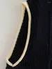 Damenpullover Damenmode rückenfrei mit gebundenem, abgeschnittenem Strickpullover, sexy, ärmellos, O-Ausschnitt, weibliche Pullover, schicke Tops