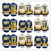 Hanson Brothers 16 17 18 Dunlop Reggie 7 Denis Lemieux 1 Maillot de hockey Slap Shot en chef S-3XL 100% Ed 7780