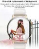 Slimme horloges Nieuwe mode dames smartwatch Bluetooth-oproep Volledig scherm Touch waterdicht horloge Dames hartslagmeter Smart Watch voor Xiaomi