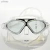 Akcesoria nurkowe gogle gogle okulary wodne Silikonowy pas podwodny duże okulary anty-fog wodoodporne sportowe szklanki optyczne dla mężczyzn kobiety YQ240119