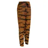 Женские брюки с тигровым принтом и рисунком кожи животных, элегантные джоггеры большого размера, осенние женские уличные брюки с принтом
