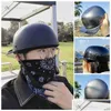 Motorhelmen Helm Retro Zwart Adt Open Gezicht Half Moto Vintage Fl Baseball Cap Accessoires Eend Motorrijden Drop Delivery Dhvly