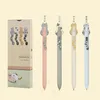 4 pc/Pack Kawaii Gel stylo ensemble 0.5MM Caneta dessin animé stylos à bille rétractables pointe Fine écriture lisse pour fournitures scolaires de bureau