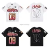 T-shirts pour hommes Marque de mode américaine Hellstar Abstract Body adopte une impression amusante Vintage de haute qualité Double coton Designer Casual Sho Dhfo0