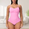 Kvinnors shapers 38ddd spetsbodysuit för kvinnor dölj mag fett svettband midje kompressionsplagg efter fettsugning topp tätt