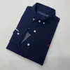 Mens Shirts Polo Long Sleeve Solid Color Slim Fit Casual Business clothing Long-sleeved Dress shirt Oxford cloth