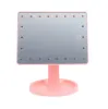 360 graders rotation Pekskärmsminkspegel med 16/22 LED -lampor Professionell Vanity Mirror Table Desktop Make Up Mirror, utan batteri