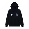 Sweat à capuche pour hommes de printemps par le designer français Sweat à capuche pour femmes de marque à la mode avec impression de lettre double B High Street Fashion Loose Casual Couple Hoodie