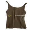 Zomer Sexy Sling Top Dames Effen Kleur Tanks Designer Ademend Sport T-shirt Elastisch Vest Camis