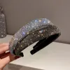 Full Rhinestone Hairband Flash Temperament pannband Enkel personlighet Hårtillbehör 240119