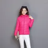 Women's Trench Coats Cotton Jacket Hooded Zipper Solid Autumn/Winter Korean Edition Warm Coat Slim Fit Windproof Parka 2024 Red