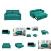Living Room Furniture Leisure Loveseat Sofa For With 2 Pillows Blue Drop Delivery Home Garden Dheuc