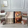 Letter Blankets Designer with Box Soft Flannel Blanket for Bed Room Decoration 150*200cm