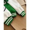 Jaquetas masculinas marca de moda homens mulheres jaqueta l vintage solto manga longa verde beisebol homem hip hop outono varsity casual quente bombardeiro roupas 45s0q