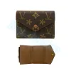 Top quality wallets bag Brown flower victorine wallet luxury Womens coin purse card holder keychain Man Designer purses Key pouch Leather CardHolder