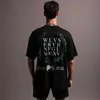 T-shirts pour hommes SHE Lettre Imprimer Coton Graphique Unisexe T-shirts Femmes Hommes Hip Hop Casual Streetwear Été Vintage Couple Tops Teesyolq