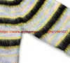 سترات الرجال 2024FW Mohair Stripe Sweater Sweater Men نساء للجنسين من النوع الثقيل ذي الحجم الكبير