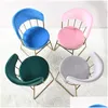 Living Room Furniture Nordic Light Luxury Negotiation Table Cafe Dessert Shop Metal Chair For Indoor Home Decor Drop Delivery Garden Dhspt