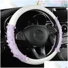 Stuurwielhoezen Ers Three-Nsional Butterfly Er Antislip Four Seasons Grip Auto-interieuraccessoires Drop Delivery Automobiles Mot Dhiln