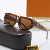 Hombres Gafas de sol Gafas de sol de diseño para mujer Moda Vidrio de sol Diseño degradado Lente rectangular Gafas Adumbral Playa Anteojos al aire libre