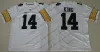 Hawkeyes TJ 38 Iowa NCAA Hockenson 68 Brandon Scherff 77 Riley Reiff 94 Adrian Clayborn 99 Andre Tippett Black White Yellow Football Jersey