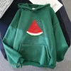 Women's Hoodies 2024 Watermelon Palestiatermelon Long Sleeve Women/Men Cartoon Sweatshirts Casual Winter Comfortable Clothing Sudader