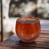 Wine Glasses 2 Pcs Wooden S Glass Water Cup Drinking Solid Drinks Jujube Japanese-Style Tea