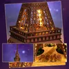 Arti e mestieri Robotime Puzzle 3D in legno Gioco La notte della Torre Eiffel 1.638 modelli per bambini Kit di artigianato fai-da-te per adulti Regalo fai-da-te con luce YQ240119