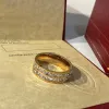 Diseñadores de moda de lujo Mujeres Anillo de diamante completo de doble capa muestra temperamento ligero simple exquisito personalizado y versátil ajustable