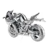 Craft Tools Piececool 3D Metal Puzzles Silver Motorcycle Assembly Model Toys Jigsaw DIY for Adult YQ240119