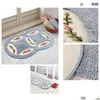 Bath Mats Bahmetev Pvc Mesh Coral Fleece Outdoor Bathroom Home Area Rugs Water Accent Anti Slip Anti-Bacteria 210724 Drop Delivery Gar Dhfwe