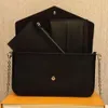 2024 Lady Clutch Crossbody Felicie Pochette M61276 Shoulder Bags Handbags Designer Bags Wallets 3 in 1 Ladies Flap Bag High Gold Chain box dust bag mm