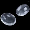 Keychains 10PCS Oval Crystal Transparent Clear Glass Cabochon Dome Decor 30X40mm
