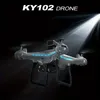 Двойная камера KY102 Quadcopter UAV Drone Объезд препятствий на 360°, позиционирование оптического потока, стабильный полет, измерение гравитации, подарки на Рождество и Хэллоуин одним ключом.