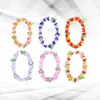 Dekorativa blommor 12 PCS prydnadstillbehör strand tema Party Decorations Flower Necklace Hawaiian