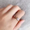 Swarovskis Ring Tasarımcı Lüks Moda Kadınlar Orijinal Kalite Bant Halkaları Kristal Romantik ve Zarif Aşk Düğümü Elmas Ring Stil Kalp