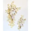 Grandes fleurs décoratives, 2 pièces, guirlande florale artificielle Swag, Kit d'arc de mariage pour signe, décor rustique