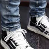 Jeans voor heren High Street Fashion Herenjeans Retro Lichtblauw Elastisch Stretch Skinny Ripped Jeans Heren Patch Designer Hip Hop Merkbroek HombreL240119