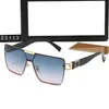 Summer Mens Designer Sunglasses Fashion Rimless Gold Plated Square Frame Brand Sun Glasses Fashion Eyewear With Case Top Quality