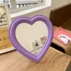 2 stuks spiegels kleine cosmetische spiegel decoratieve spiegel meisje hartvormige studentenslaapzaal spiegel draagbare thuis kleine spiegel kan staan kan hangen