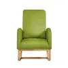 Woonkamermeubilair Schommelstoel Midden van de eeuw Moderne fauteuil Gestoffeerd Hoge rugleuning Accent Zweefvliegtuig Rocker Groen Drop Delivery Home Ga Dhfzs