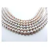 Pendants MADALENA SARARA Colorful 8-9 Mm Round Freshwater Pearl For DIY Jewelry Making Strand