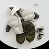 Trousers 2023 Winter New ldren Plus Velvet Thick Trousers Solid Kids Girls Pocket Casual Pants Infant Boys Warm Harem Pants H240508