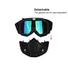 Casques de moto Lunettes de soleil de cyclisme Équitation Lunettes de motocross Masques coupe-vent FL Protection du visage Protection UV pour casque de ski Drop Dhvxu