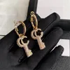 Designer Classic Letter Boucles d'oreilles G Stumps de logo Stamps Retro 14K Boucles d'oreilles en or pour femmes Double mariage G Bijoux d'anniversaire de fête Femme 121