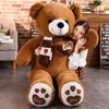 Alta qualidade 4 cores urso de pelúcia com cachecol animais de pelúcia urso brinquedos de pelúcia boneca travesseiro crianças amantes aniversário presente do bebê 240118